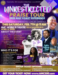 AMC Consultants Global Music’s 2026 Unrestricted Praise Tour Electrifies the Gulf Coast