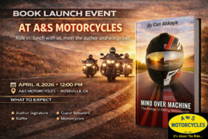 #1 Bestselling Author Can Akkaya to Host ‘Mind Over Machine’ Book Launch Event at A&S Motorcycles