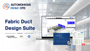 simulationHub announces the launch of Fabric Duct Design Suite in Autonomous HVAC CFD