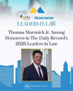 Thomas Maronick Jr. Named Honoree in The Daily Record’s 2026 Leaders in Law